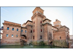 reproduction estense castle italy buildings & structures ancient building made medieval structure 3d print model - Mito3D