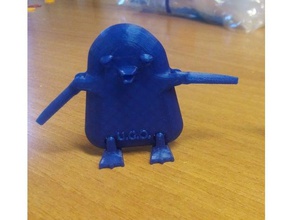 pingüino de color azul juegos y juguetes 3d animal a los animales articulados ugo 3d print model - Mito3D