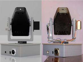 mover3d impreso en 3d dmx controlado de escritorio movimiento la luz electrónica arduino iluminación 3d print model - Mito3D