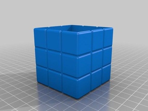 rubik's cube stand 2 puzzles magic puzzle rubiks 3d print model - Mito3D
