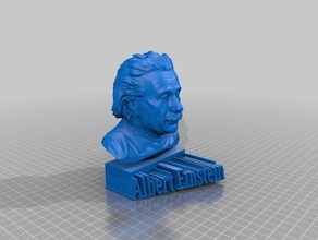 albert einstein busto La stampa 3d 3d print model - Mito3D