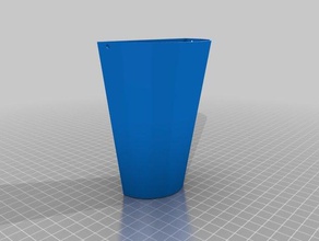 my customized hanging wall planter decor 3d print model - Mito3D