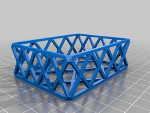 malha simples caixa organização 3d print model - Mito3D