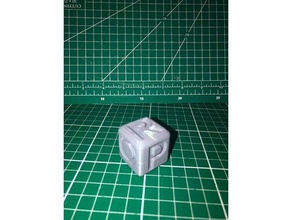 letter cube learn letters 6cm dice 3d character characters b letterbox toy 3d print model - Mito3D