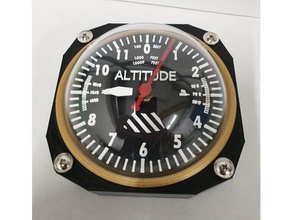 l'altimètre de l'horloge altimètre amusant bureau regarder 3d print model - Mito3D