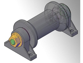 belt reel sport & outdoors deflection roller slip 3d print model - Mito3D