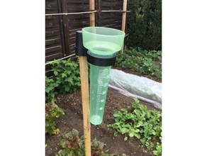 rain gauge holder outdoor & garden replacement 3d print model - Mito3D