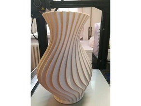 vaso in curva arredamento 3d print model - Mito3D