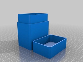 caja c3d kaplar özelleştirilmiş 3d print model - Mito3D