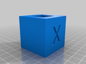 test cube 3d printing tests calibration printer print 3d print model - Mito3D