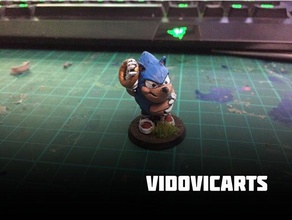 fat sonic creatures 28mm gaming gotta catch em all go fast joke meme peppa pig pewdiepie present redesign tabletop toy vidovic vidovicarts arts wargaming warhammer 3d print model - Mito3D