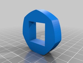 reuleaux polygon square hole math art 3d print model - Mito3D