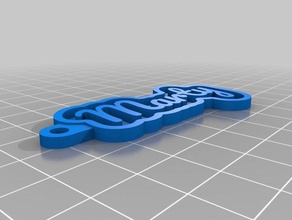 mi tecla personalizada de la cadena su nombre personal llaveros personalizado 3d print model - Mito3D