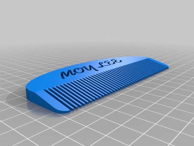 moy personalizzato pettine bagno su misura 3D print model - Mito3D