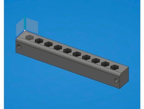 peu rack de stockage 10pcs outils 3d print model - Mito3D