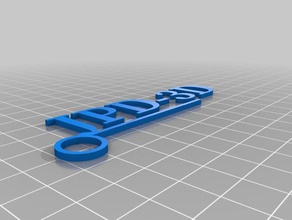 mi nombre personalizado etiqueta - keyring llaveros 3d print model - Mito3D