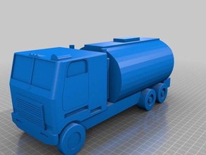 water truck 30 cm vehicles pipe 3d print model - Mito3D