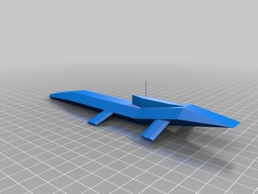 submarine poligon 3d printing 3d print model - Mito3D
