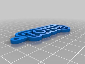 tony Anahtarlık özelleştirilmiş 3d print model - Mito3D