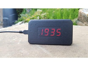 blough alarm clock desktop case electronics 3d print model - Mito3D