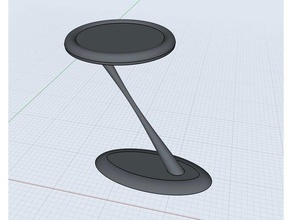 elipse-Tabelle v1 Küche und Esszimmer elipse stand Tabelle 3d print model - Mito3D