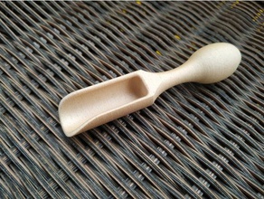 wooden spoon salt kitchen & dining 3d print model - Mito3D