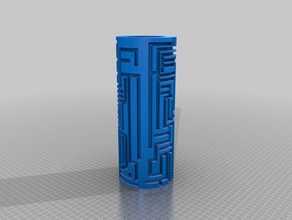 silindir labirent 3d print model - Mito3D