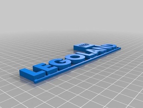 lego land signe 153mm x 43mm modèles 3d print model - Mito3D