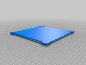 my customized heated bed glass holder 3d printer parts 3d print model - Mito3D