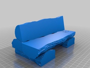 baumstammbank 3d printing 3d print model - Mito3D