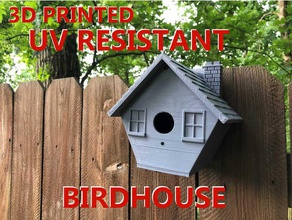 3d printed birdhouse + fence hook buildings & structures 3d print model - Mito3D