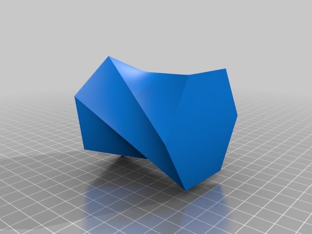 hexágono torção vaso decoração 3D print model - Mito3D
