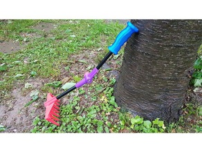 garden rake adjustable handle ergonomic grip outdoor & 3d print model - Mito3D