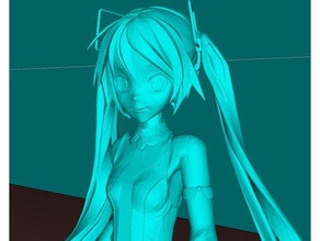 miku hatsune jogos anime figura dlp fdm a garota japão miniatura sexy sla vocaloid 3d print model - Mito3D