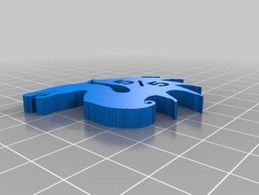 dragão token de 5 a jogos magic gathering 3d print model - Mito3D