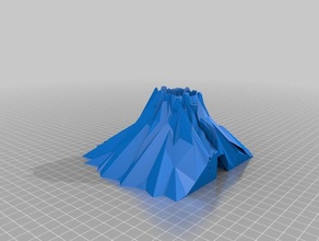 mountain dice tower 3d-drucken Würfel-Turm ender 3 Berg 3d print model - Mito3D