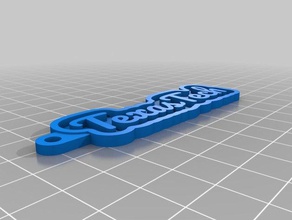texstech keychain keychains customized 3d print model - Mito3D
