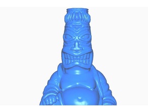 tiki buddha sculptures remix statue 3d print model - Mito3D