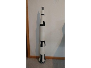 saturn c8 nova vehicles apollo nasa rocket space spacecraft spaceship 3d print model - Mito3D