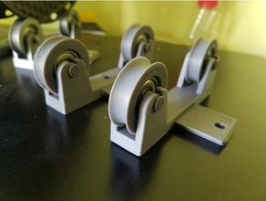 smooth adjustable filament spool holder ball bearings 3d printer accessories bearing fillament 3d print model - Mito3D