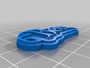 ben Schlüsselanhänger kundengebundene 3d print model - Mito3D