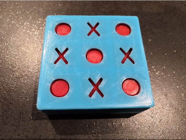 jeu morpion - tic-tac-toe oxo juegos y juguetes 3D print model - Mito3D