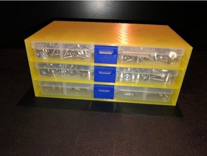 big sortiment box organizer diy maker screws sorting storage 3d print model - Mito3D