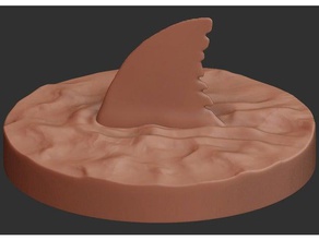 shark fin - Kiefer Kreaturen Fisch Meer Hai 3d print model - Mito3D