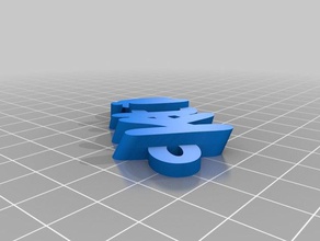 my customized iamburny's v2 text - name keyring keyfob keychains 3d print model - Mito3D