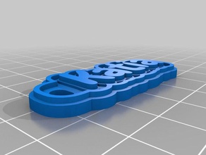 my customized multiline tag keychain keychains 3d print model - Mito3D