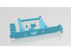 rock pi 4 bracket pc electronics 3d print model - Mito3D
