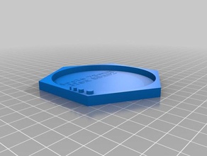usable test print - coaster 3d printing tests abs beverage calibration drink petg pla 3d print model - Mito3D