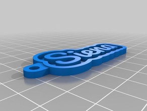 la mia chiave personalizzata catena - siena i portachiavi su misura 3d print model - Mito3D