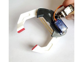 robotic gripper clamp two degrees freedom servo controlled robotics actuator arduino robot arm scara 3d print model - Mito3D